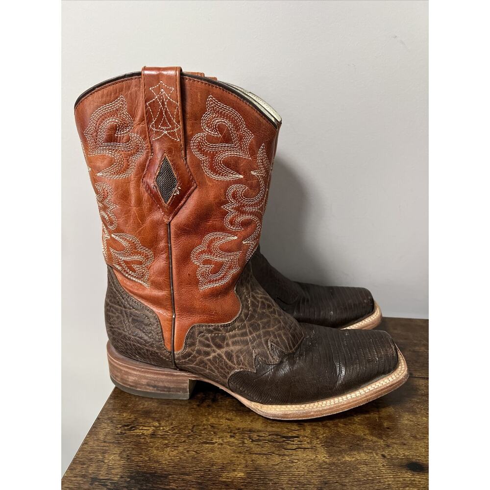 J.B. Dillon‎ Reserve Cowboy Boots LIZARD LEATHER Men’s Size 8.5D Style JBR2060